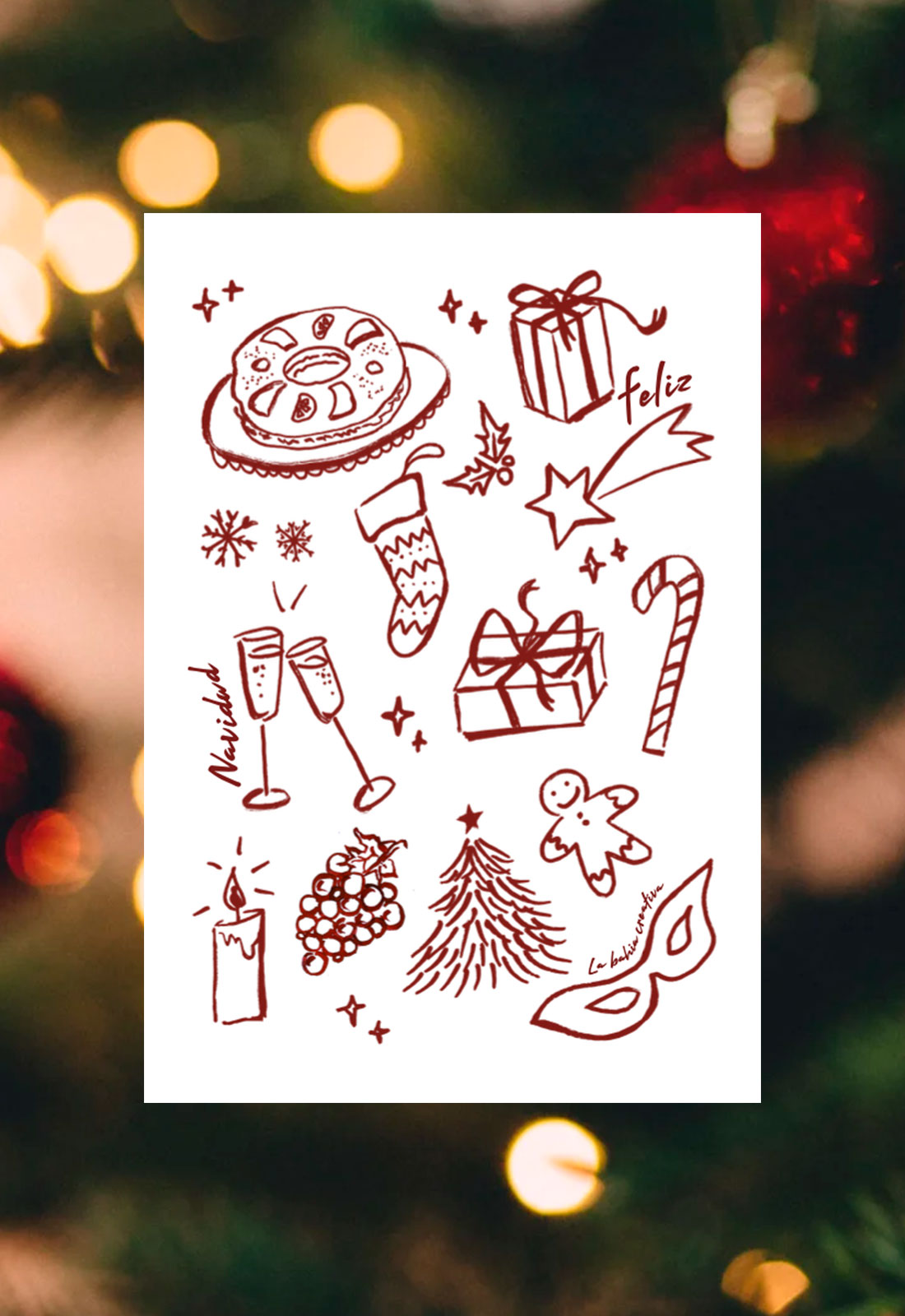Felicitación Navidad lineal