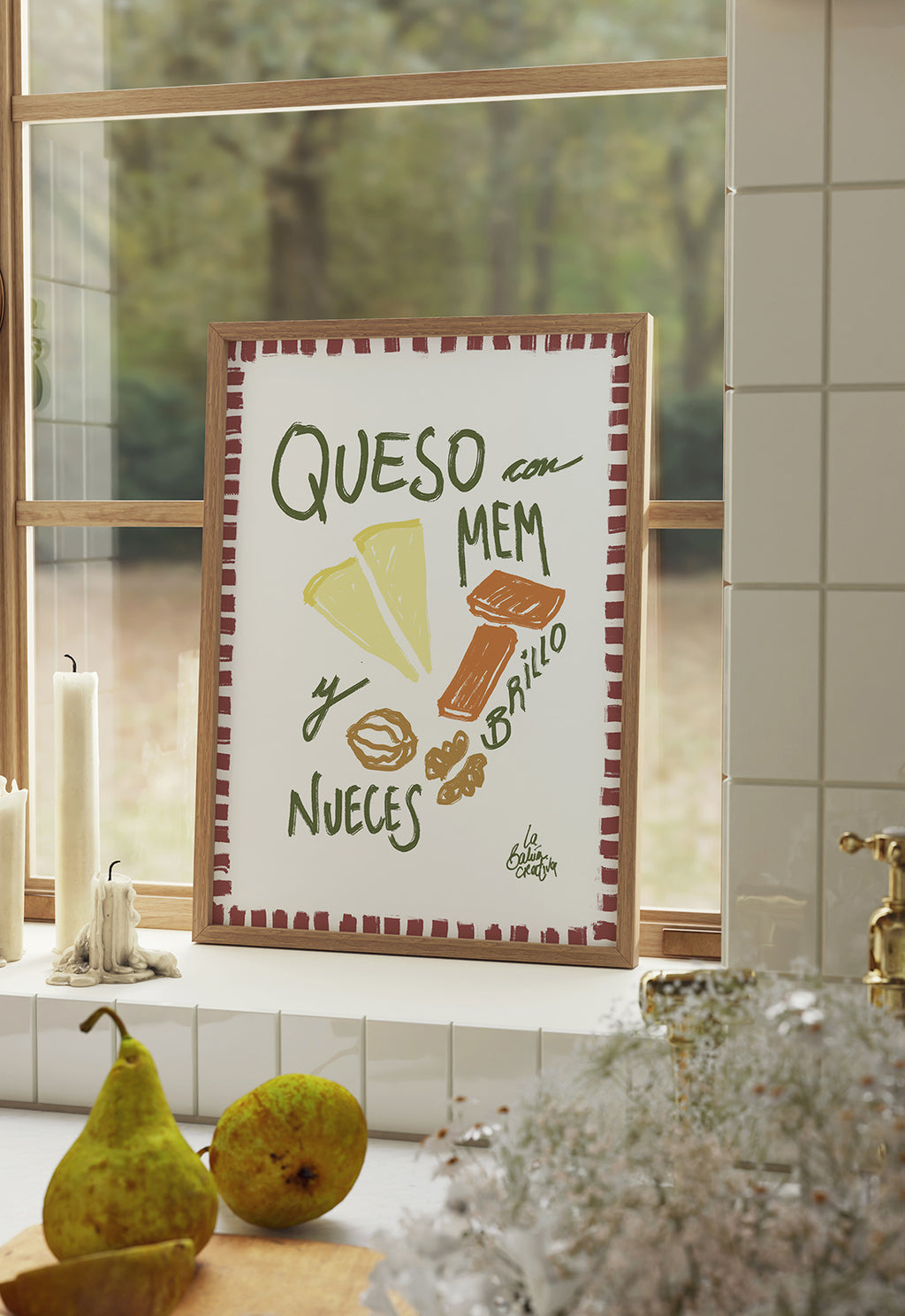 Queso con membrillo y nueces