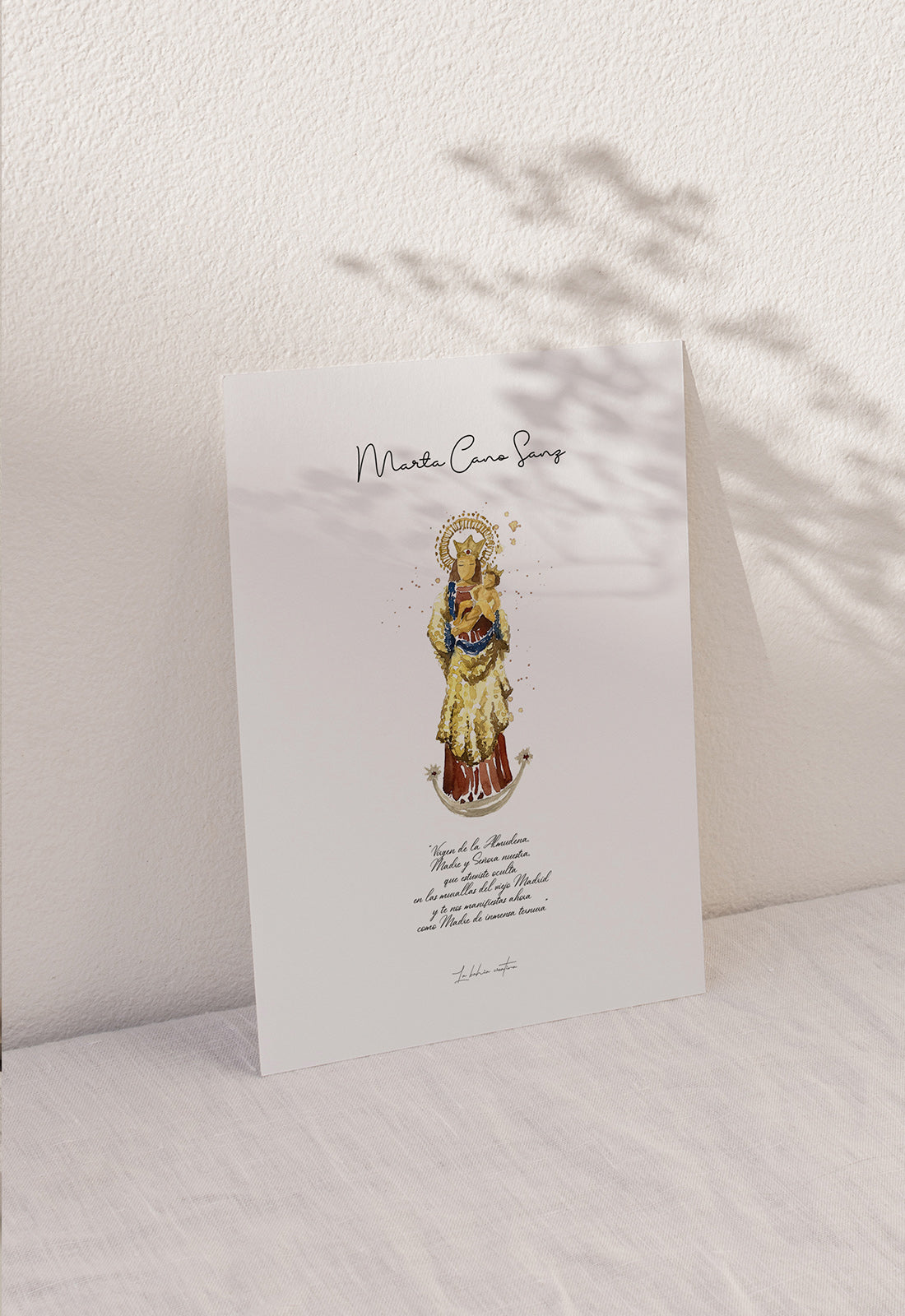 Lámina Virgen de la Almudena