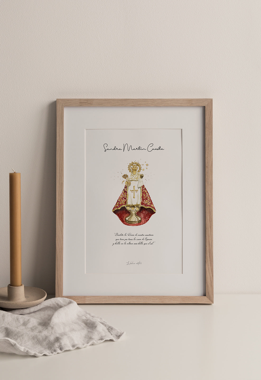 Lámina Virgen de Covadonga
