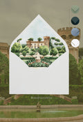 Invitación Castell de Sant Marçal: Jardines y Escalinata Principal