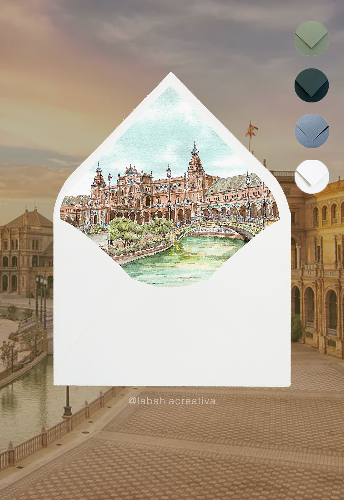 Invitación Sevilla: Plaza de España