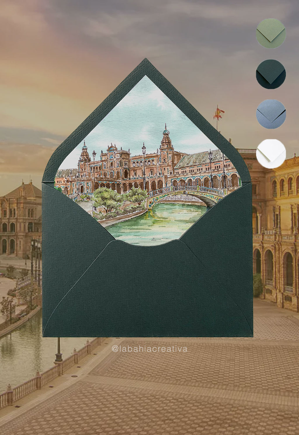 Invitación Sevilla: Plaza de España