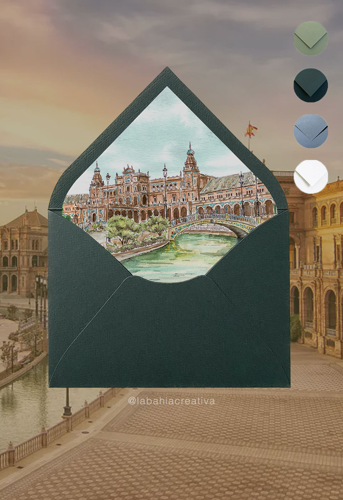 Invitación Sevilla: Plaza de España
