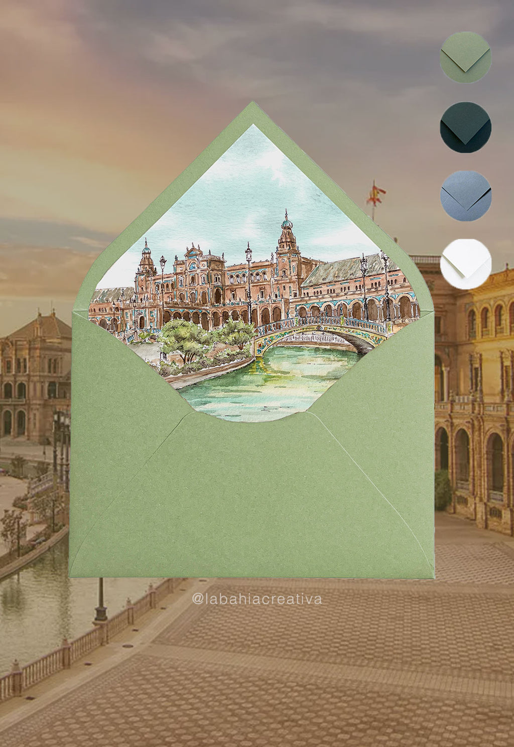 Invitación Sevilla: Plaza de España