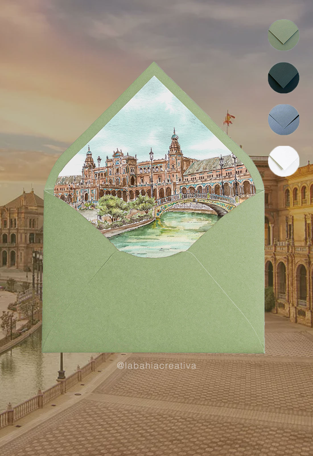 Invitación Sevilla: Plaza de España