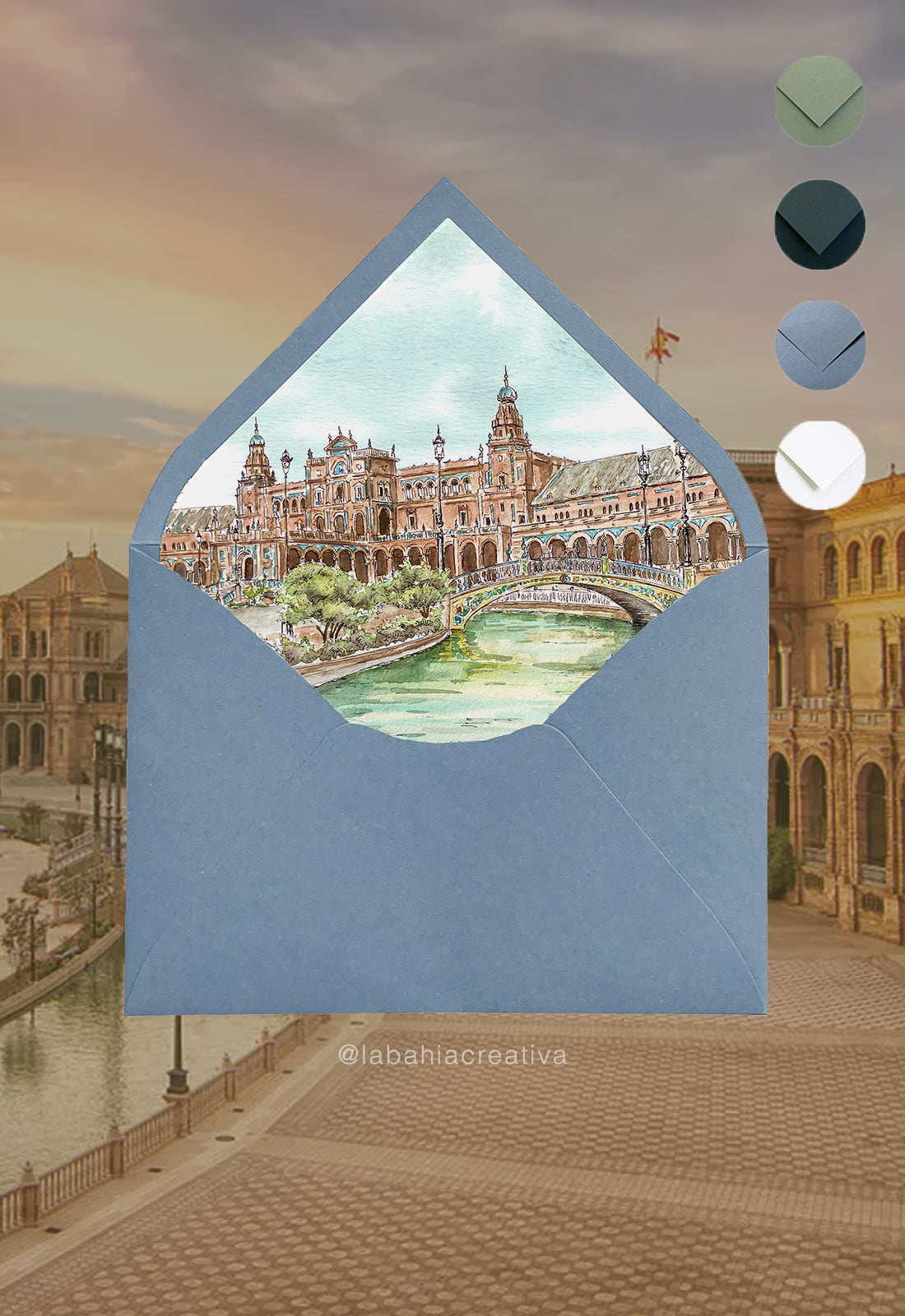 Invitación Sevilla: Plaza de España