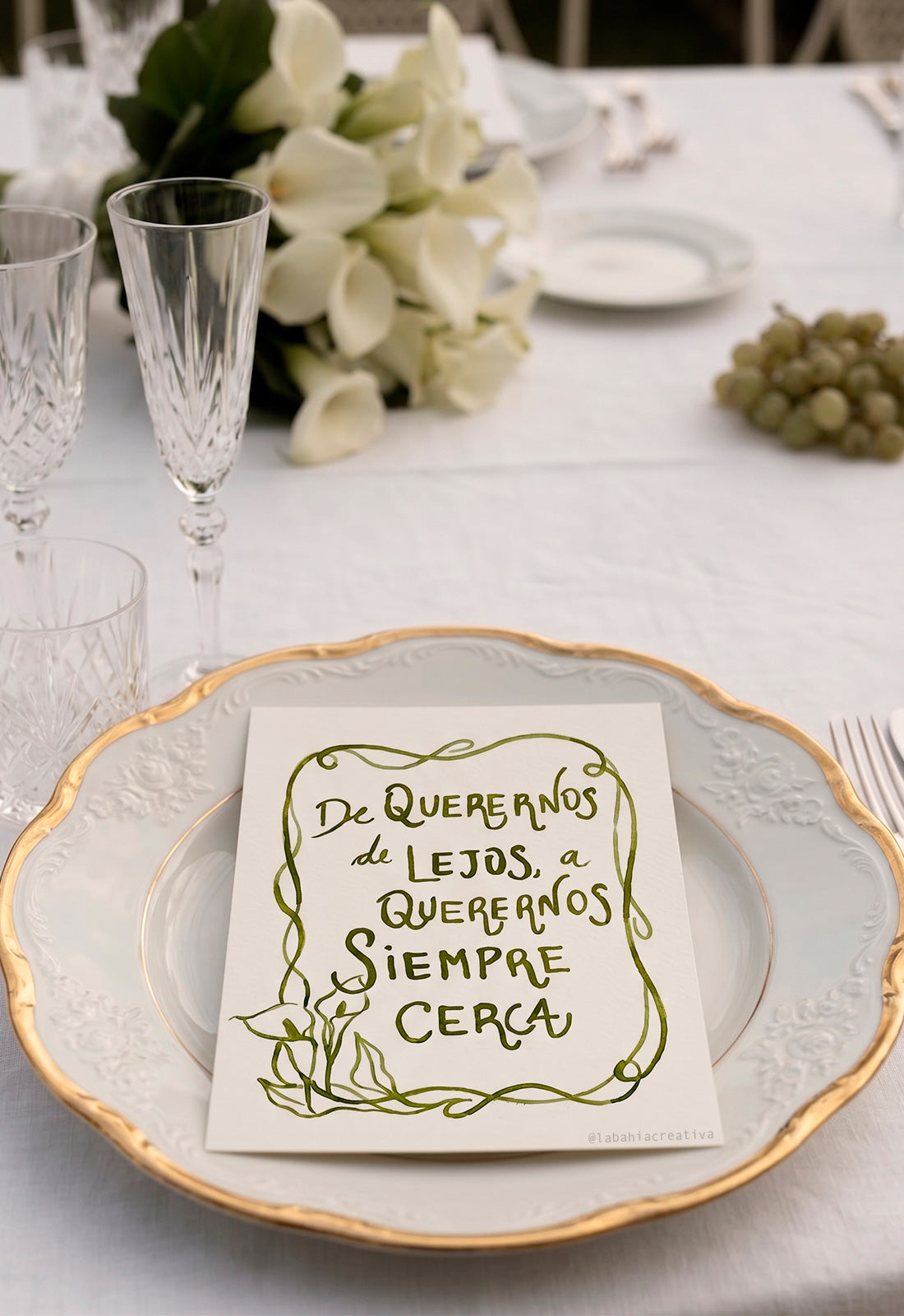 Lámina con frase - Querernos