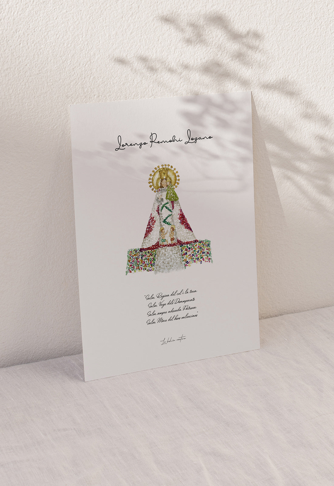 Lámina Virgen de los Desamparados