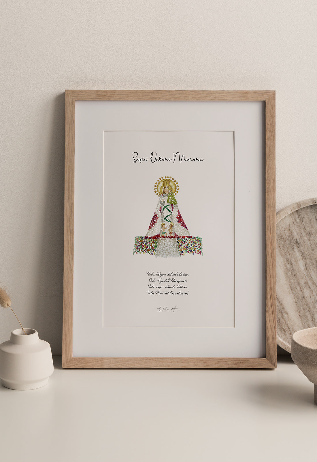 Lámina Virgen de los Desamparados