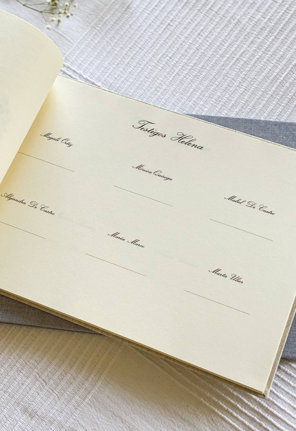 libro firmas boda