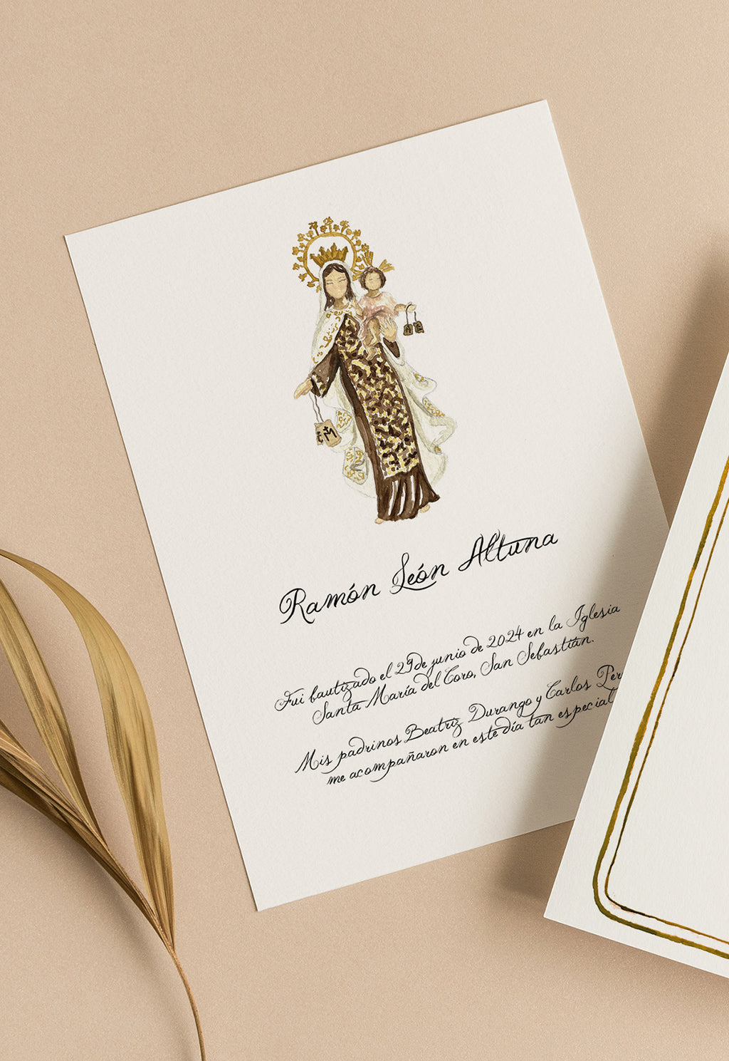Recordatorio Virgen del Carmen