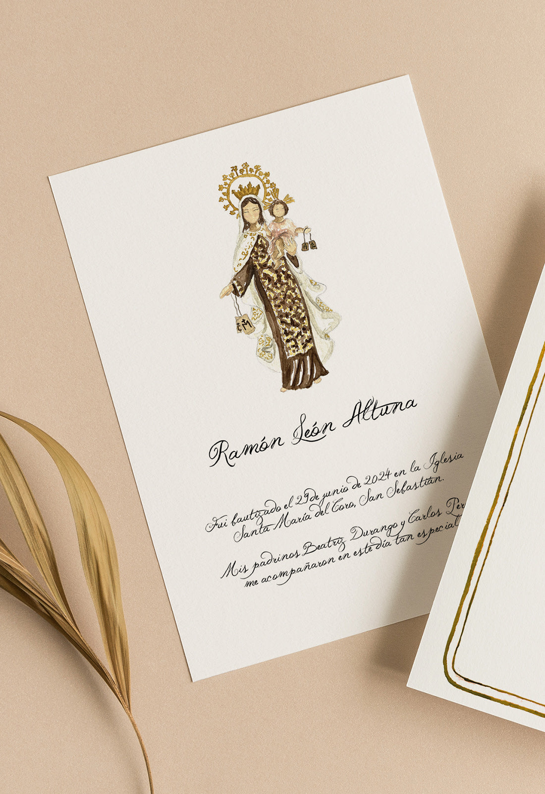 Recordatorio Virgen del Carmen